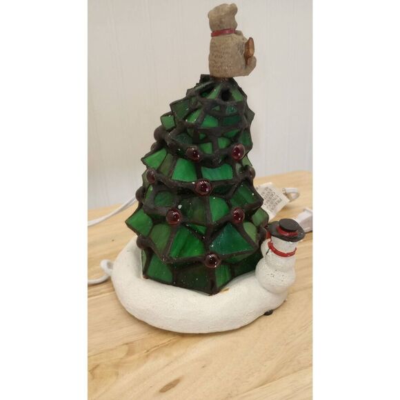 Vintage IOB Catalina holiday accent lamp. Christmas tree, table top, stained gla - Picture 10 of 13